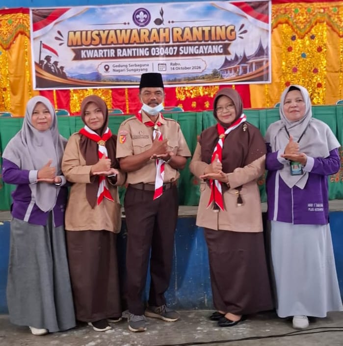 Kepala Madrasah Hadiri Musyawarah Ranting bersama Pembina dan Ambalan Pramuka MAN 1 Tanah Datar